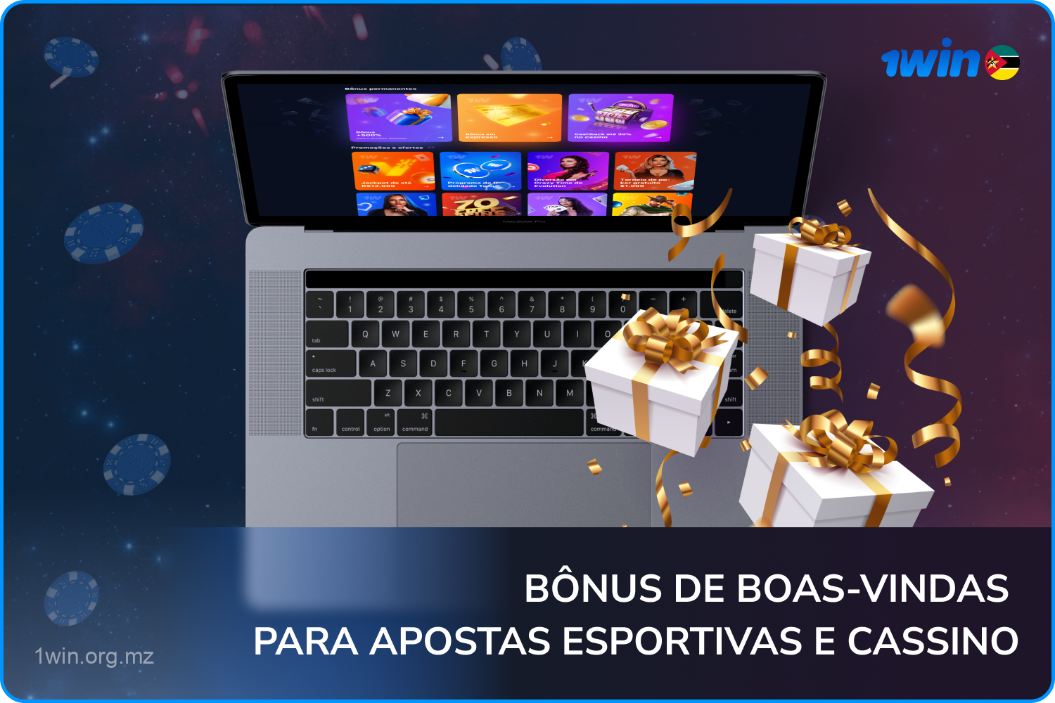 Os utilizadores de Moçambique podem obter um belo bónus de boas-vindas para apostas desportivas e casino da 1win